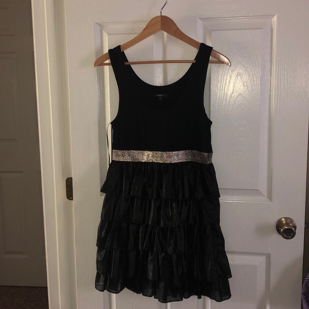 Black Dress with Ruffles